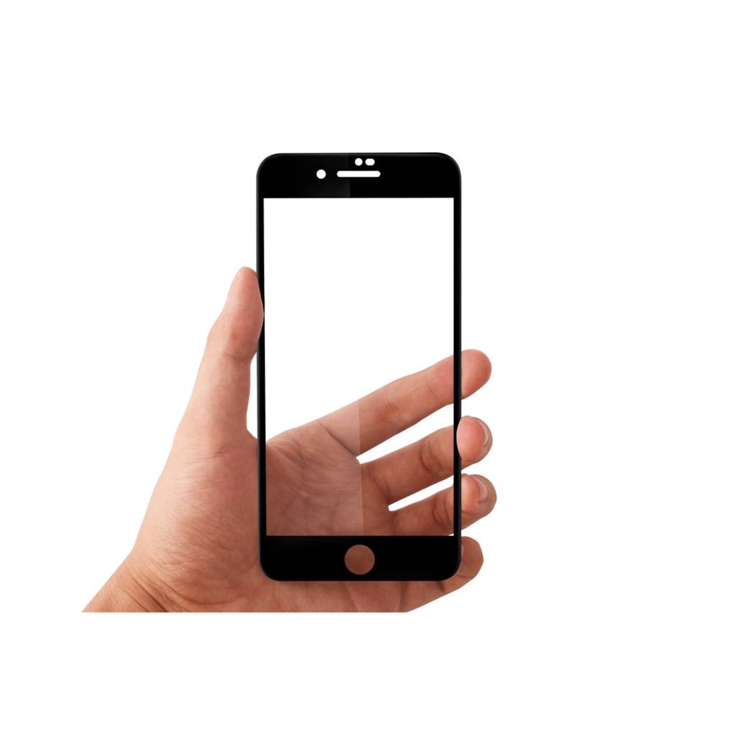Display Schutzglas für iPhone 7-8 Plus - Schwarz