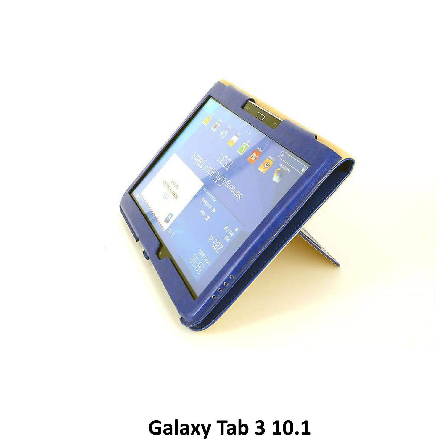 passend für Samsung Blau Book Case Tablet für Galaxy Tab 3 10.1