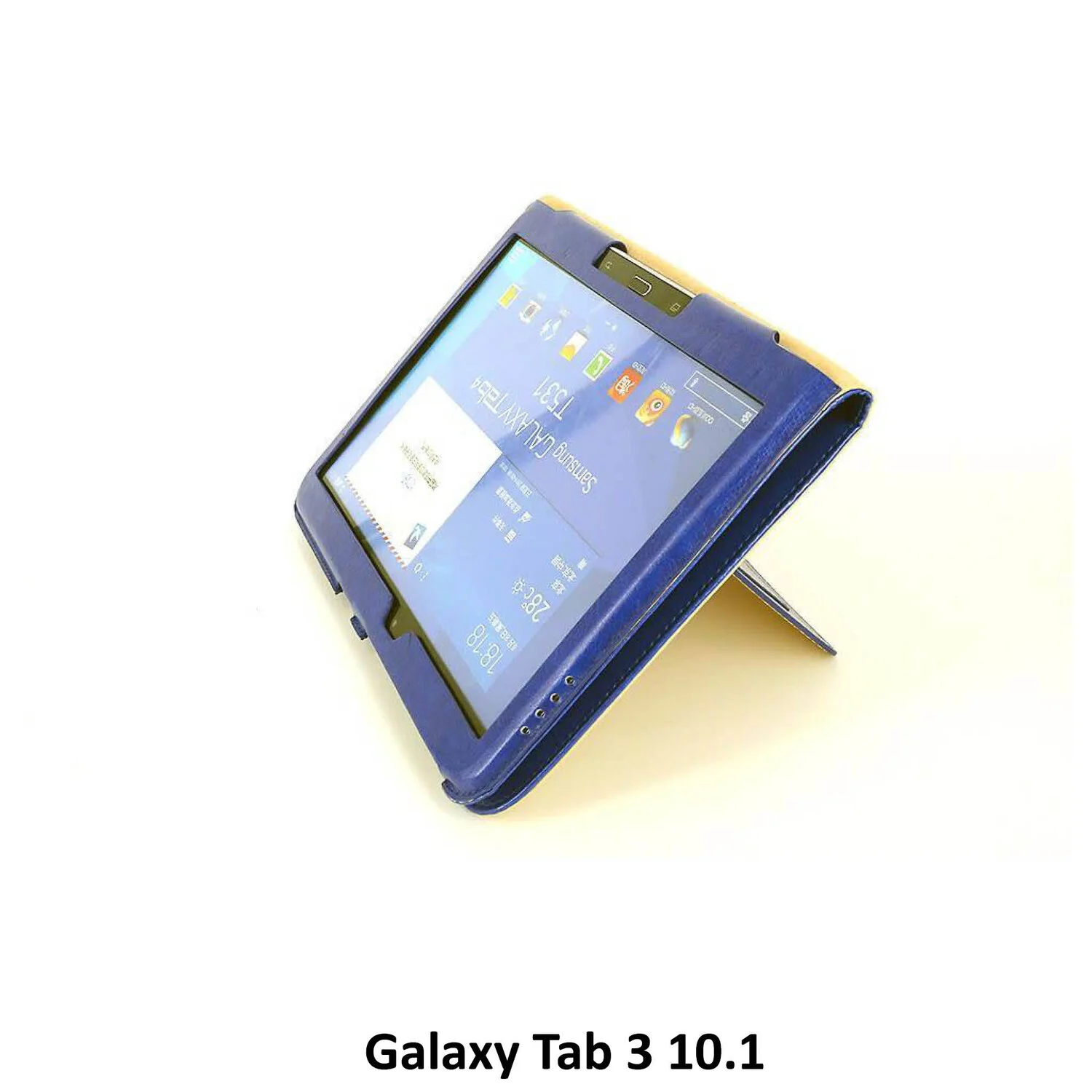 passend für Samsung Blau Book Case Tablet für Galaxy Tab 3 10.1
