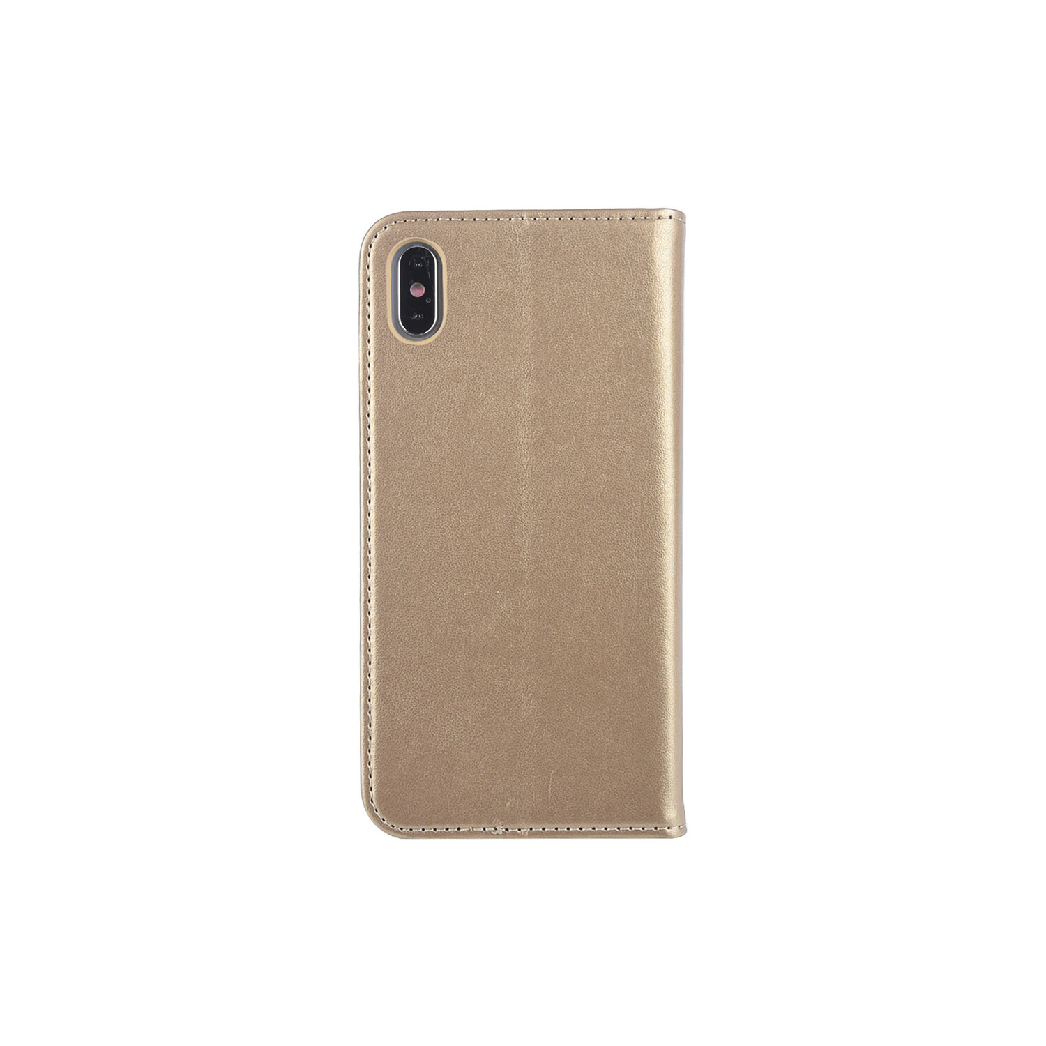 passend für Apple iPhone Xs Max Kartenhalter Gold Book-Case hul -Magnetverschluss - Kunststof;TPU