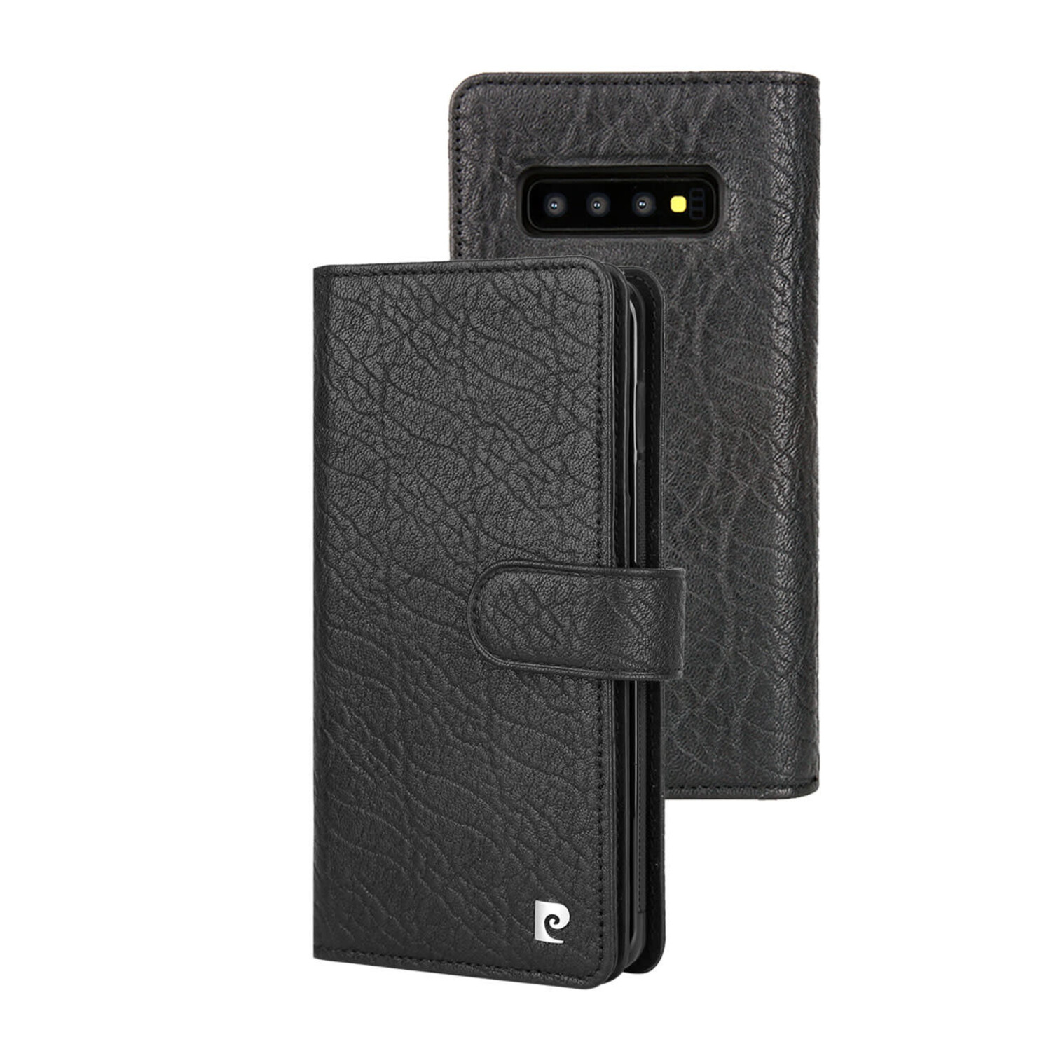 Pierre Cardin Pierre Cardin Book case für Galaxy S10 Plus - Schwarz