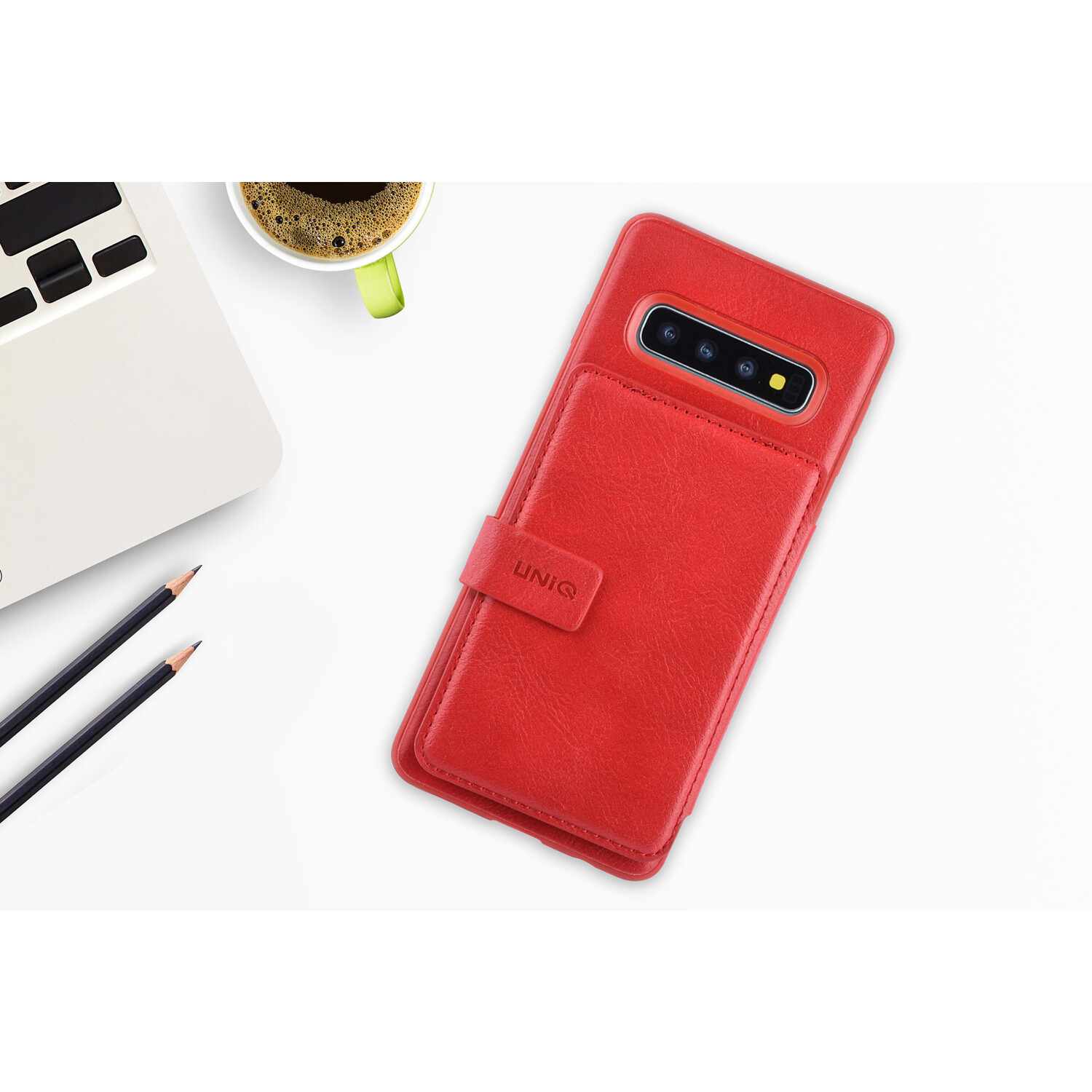 UNIQ Accessory Backcover für Galaxy S10 Plus - Rot