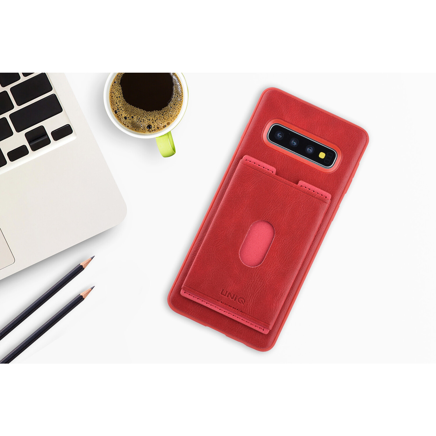 UNIQ Accessory Backcover für Galaxy S10 Plus - Rot