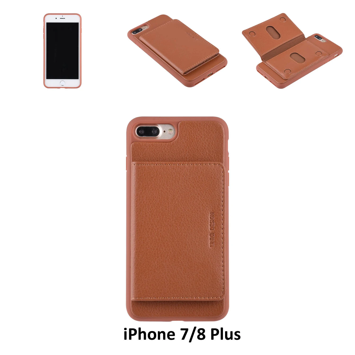 UNIQ Accessory Backcover für iPhone 7/8 Plus - Braun