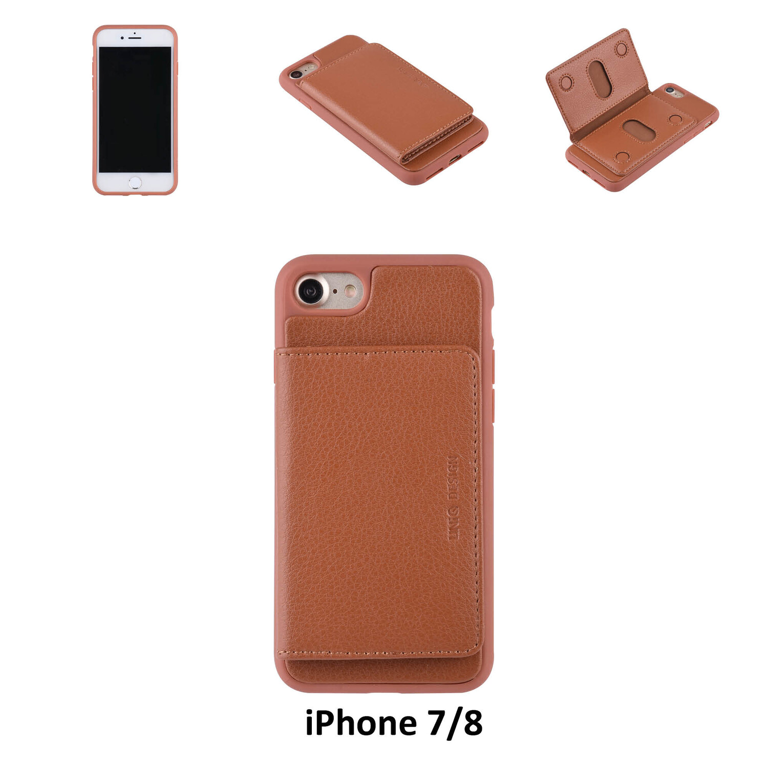 UNIQ Accessory Backcover für iPhone 7/8 - Braun