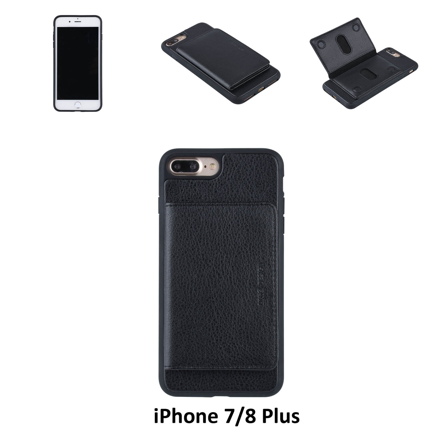 UNIQ Accessory Backcover für iPhone 7/8 Plus - Schwarz