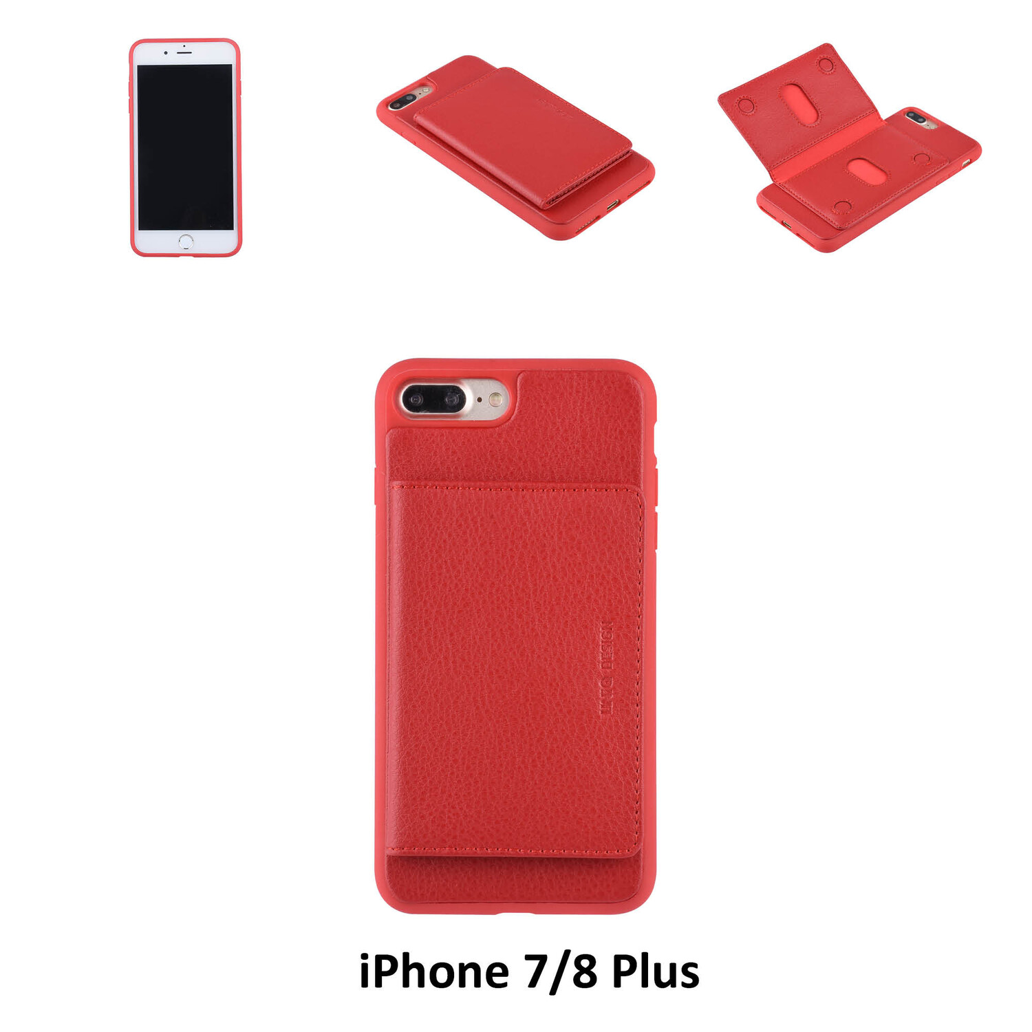 UNIQ Accessory Backcover für iPhone 7/8 Plus - Rot