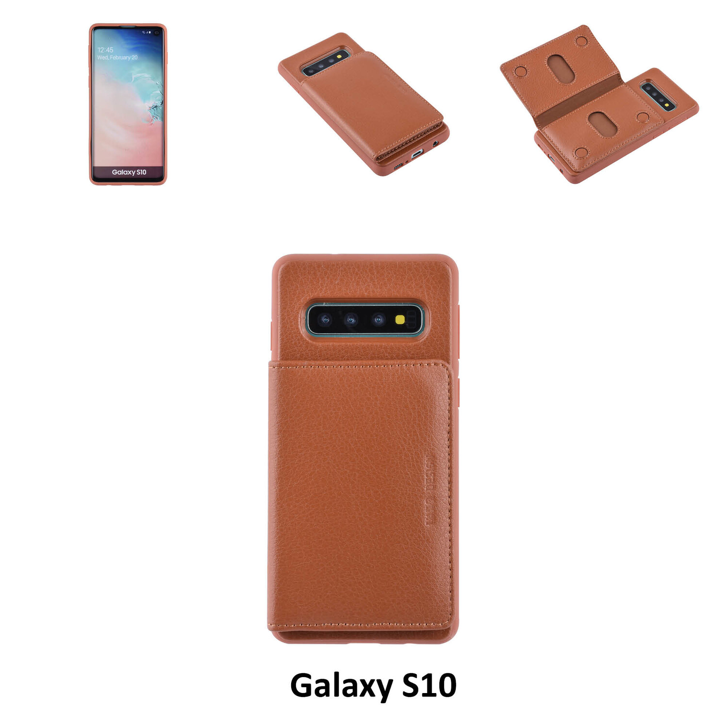 UNIQ Accessory Backcover für Galaxy S10 - Braun