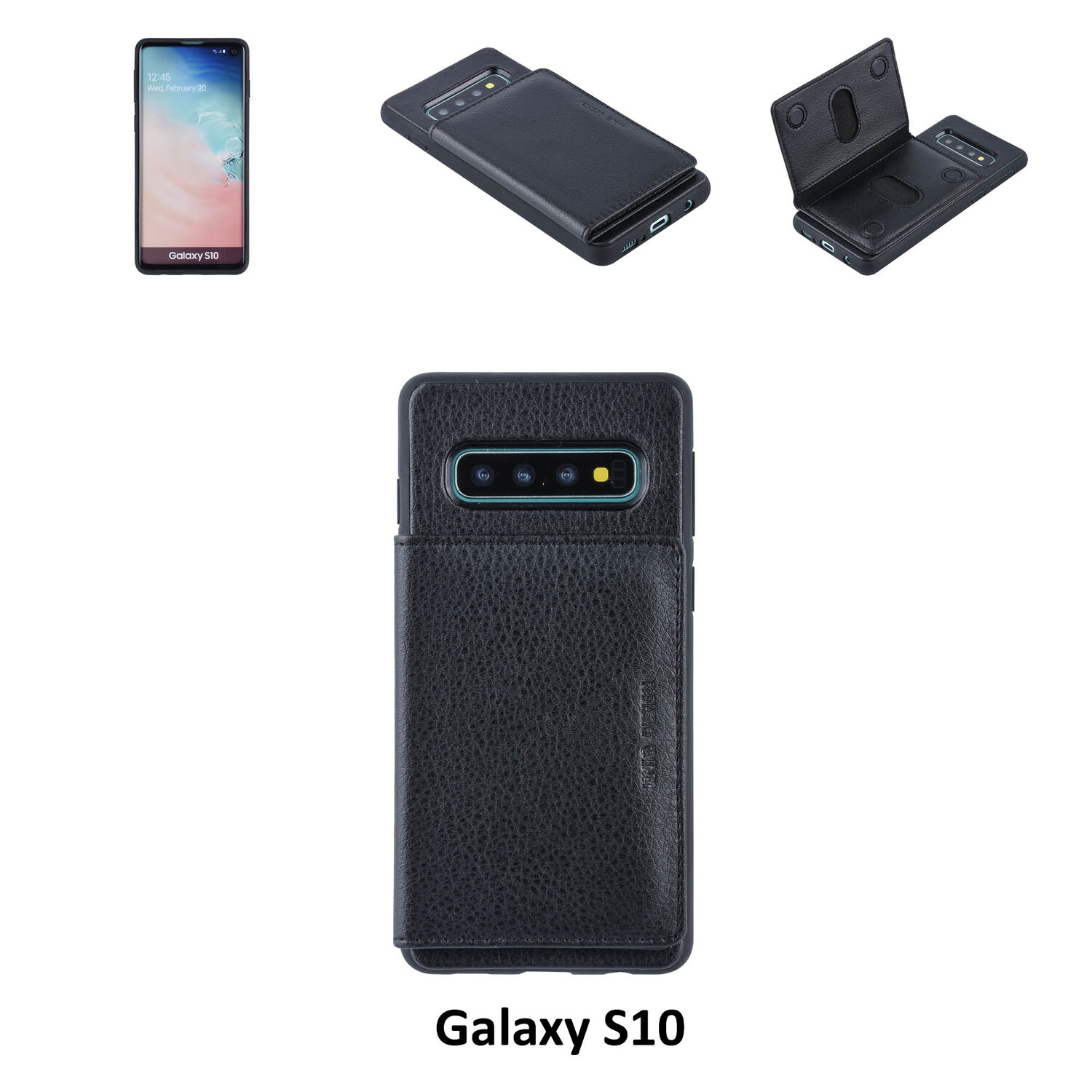 UNIQ Accessory Backcover für Galaxy S10 - Schwarz