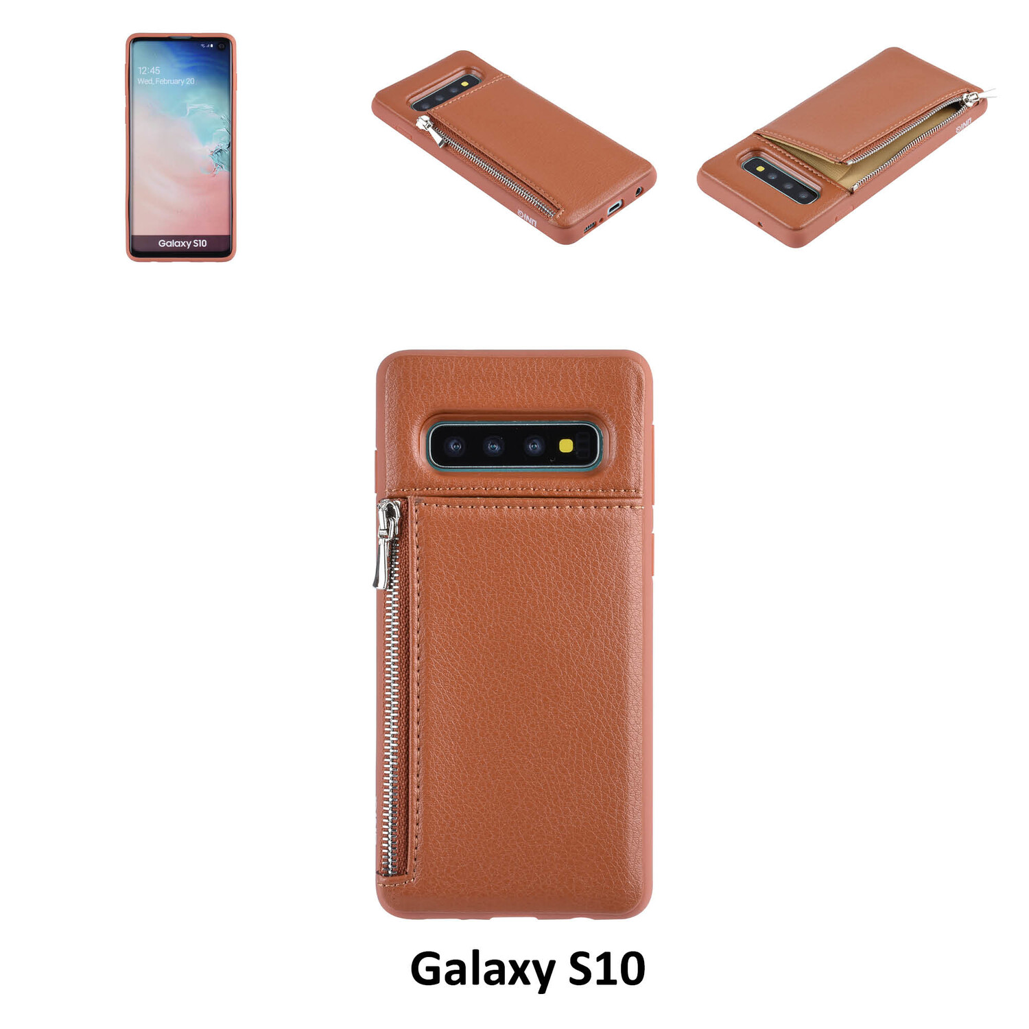 UNIQ Accessory Back Cover für Galaxy S10 - Braun