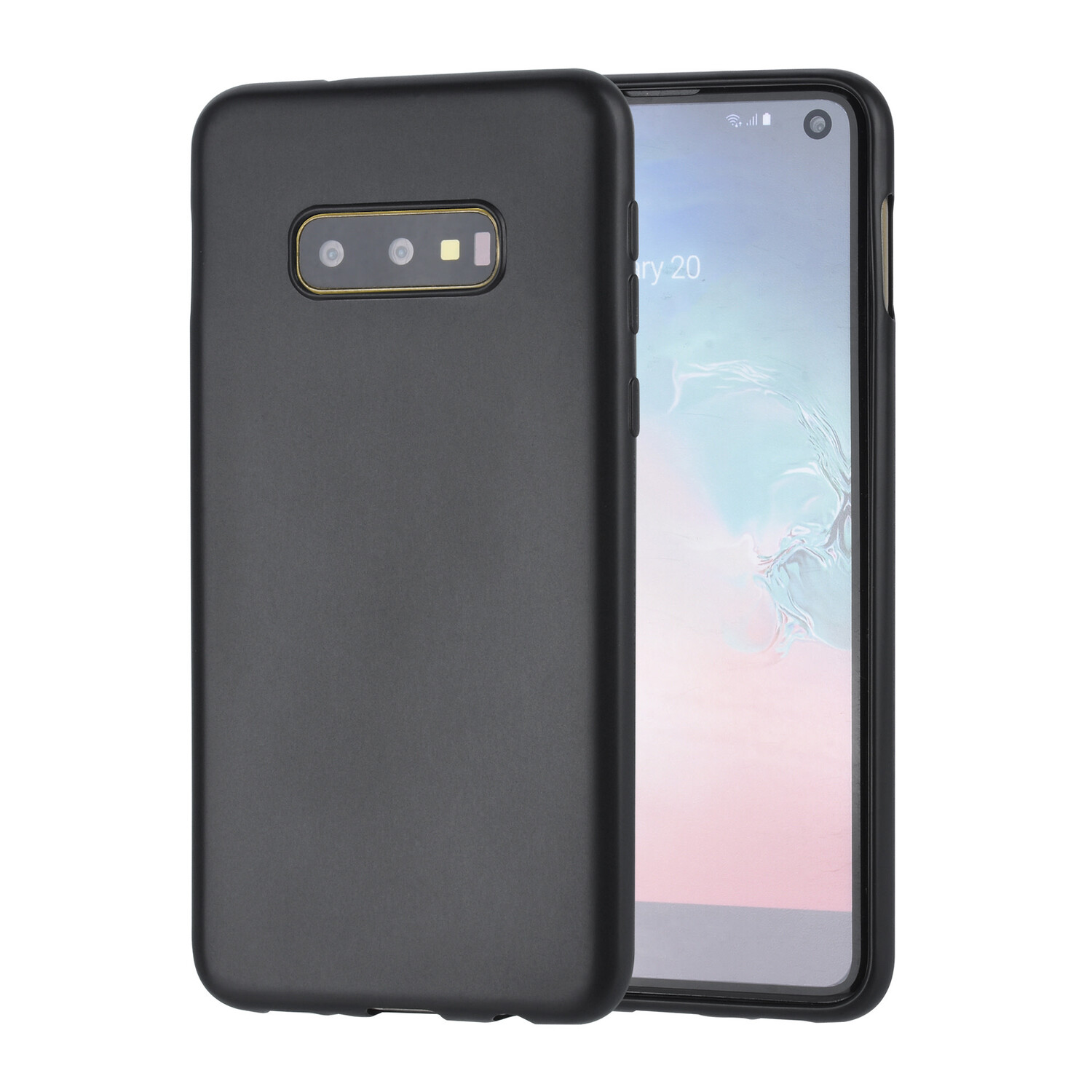 innere Struktur Schwarz Silikonhülle für Galaxy S10e Weich und langlebig