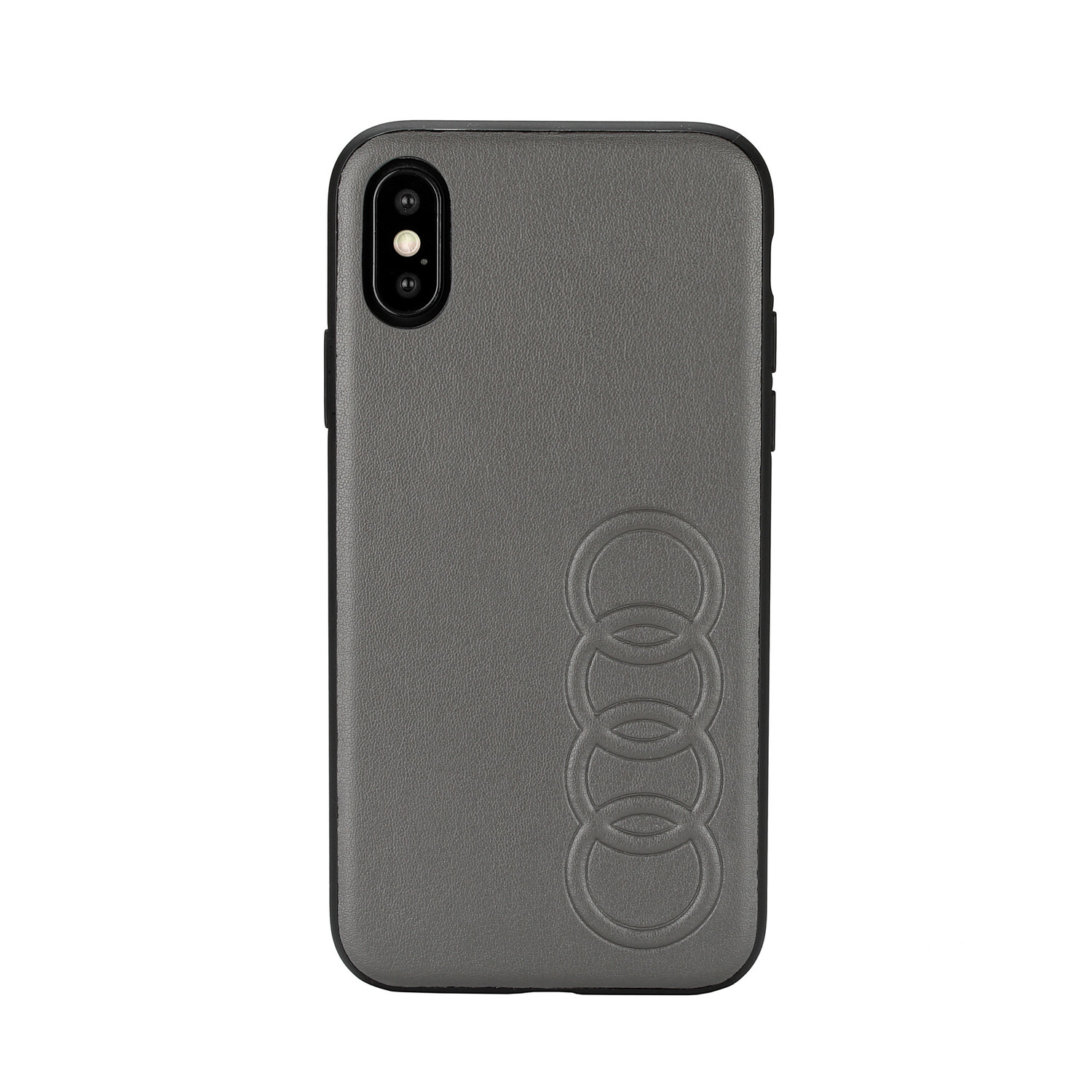 Audi Audi Back-Cover hul passend für Apple iPhone Xs Max TT Serie Schwarz -Sythetic leather - Kunstleer; TPU