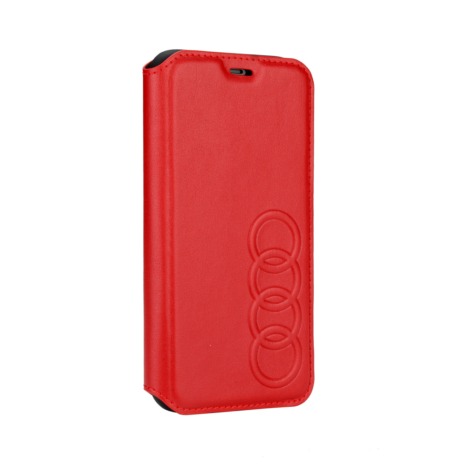 Audi Audi Book-Case hul passend für Apple iPhone X-Xs TT Serie Rot -Sythetic leather - Kunstleer; TPU