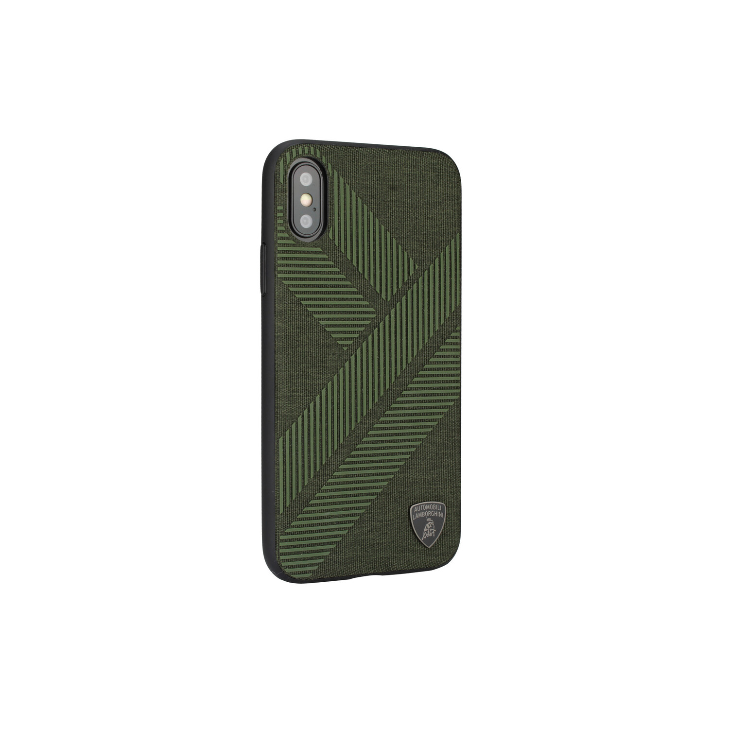 Lamborghini Lamborghini Back-Cover hul passend für Apple iPhone Xs Max Structure Grün -Silicone - TPU