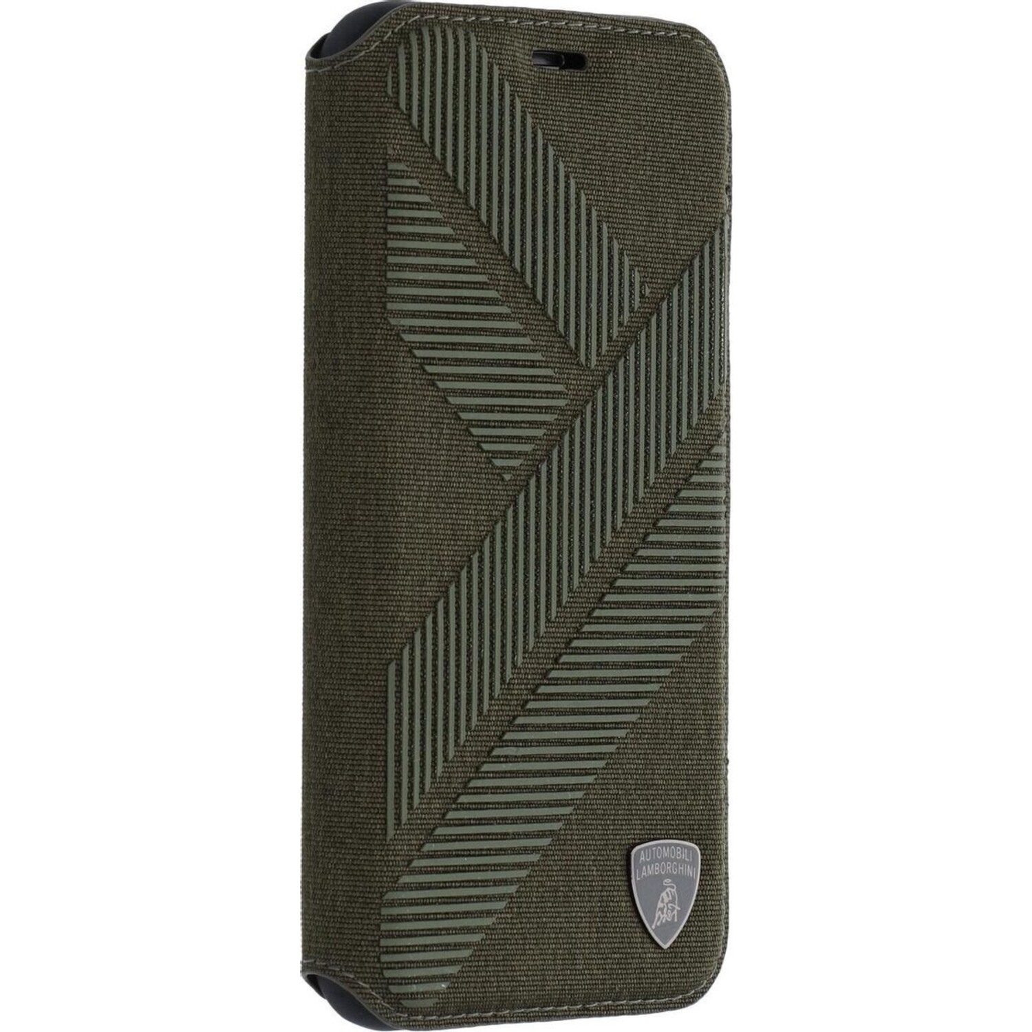 Lamborghini Lamborghini Back-Cover hul passend für Apple iPhone X-Xs Structure Grün -Silicone - TPU
