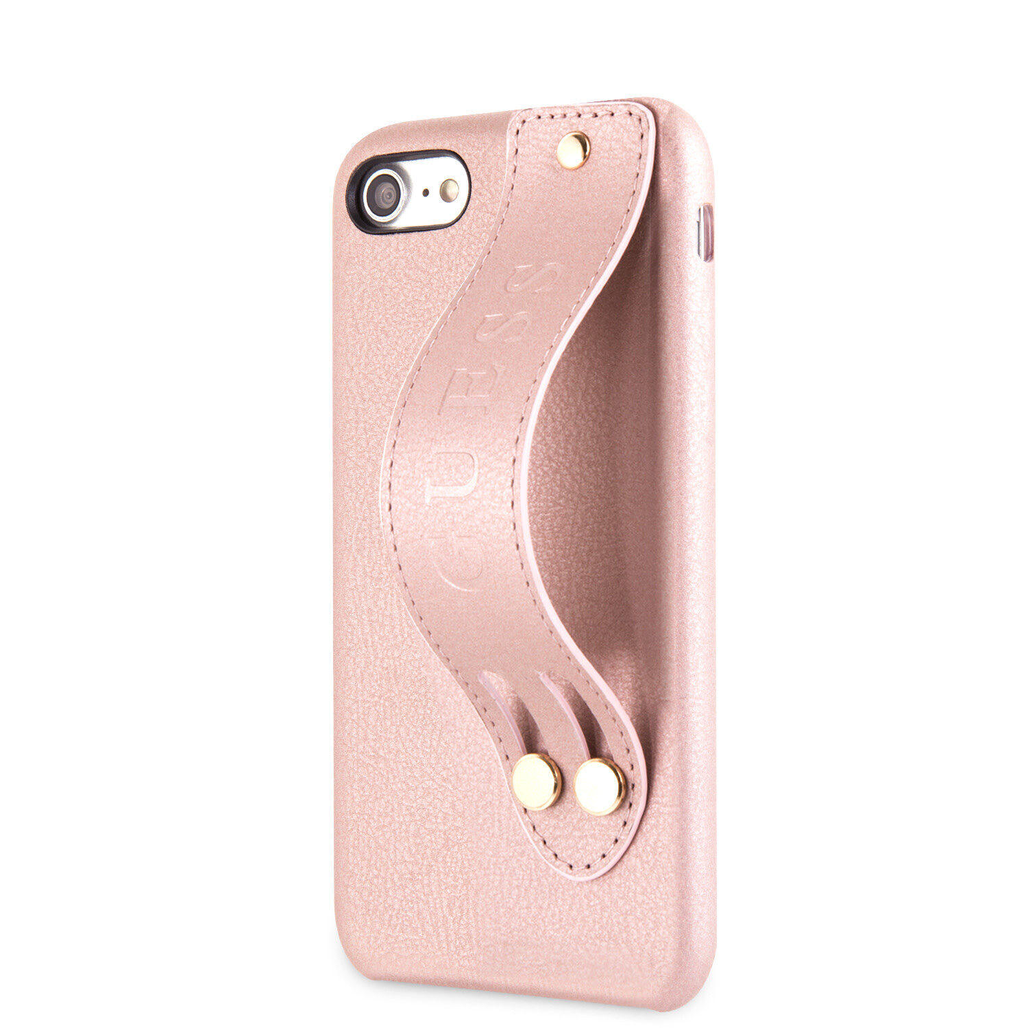 Guess Guess Back-Cover hul passend für Apple iPhone 7-8 Strap Pink -Iridescent - Kunstleer; TPU