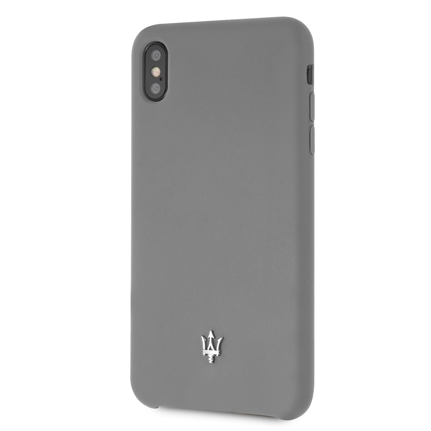 Maserati Back-Cover hul passend für Apple iPhone XS Max Silicone Grau -Case - TPU