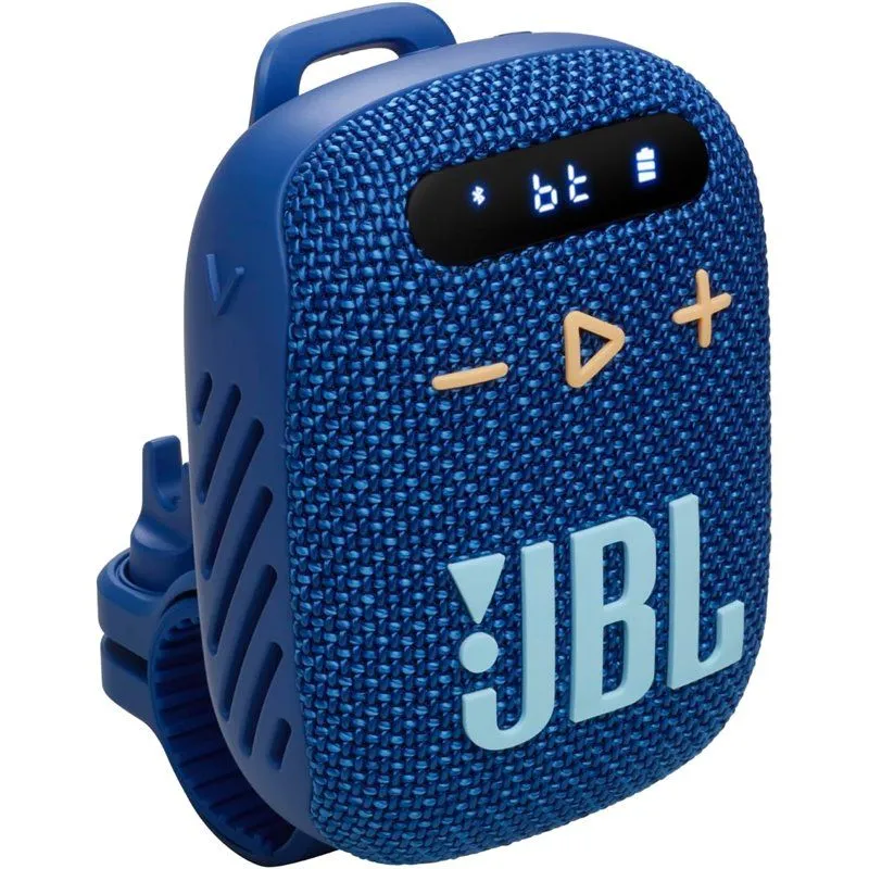 Wireless speaker JBL Wind 3 with handlebar holder blue