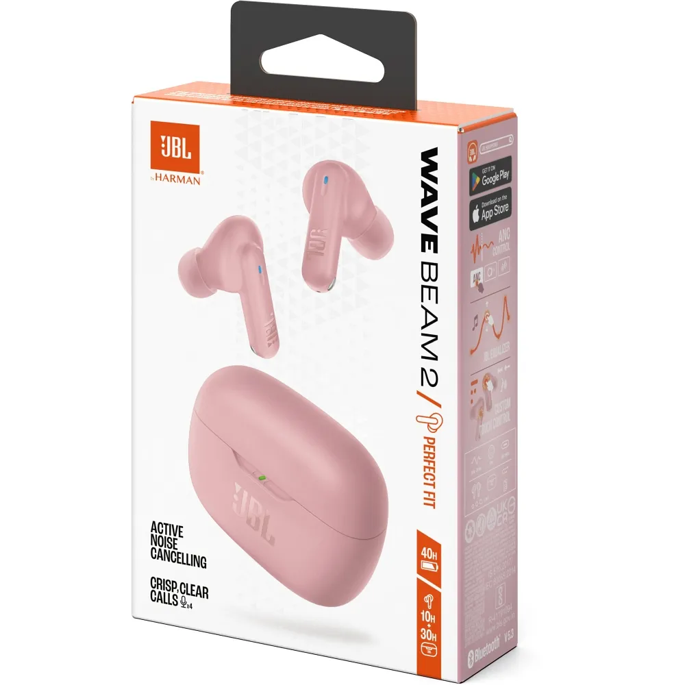 Wireless earphones JBL Wave Beam 2 blue
