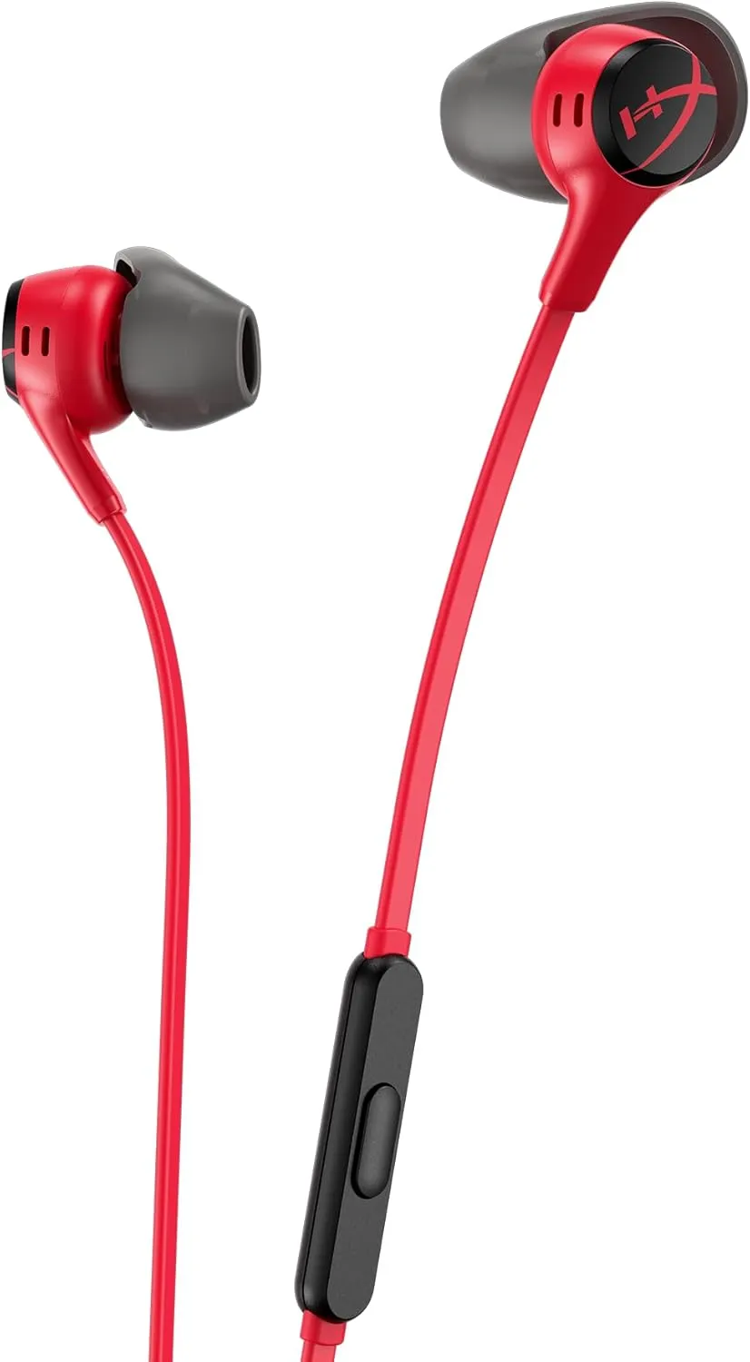 Wire earphones Jack 3,5 mm HyperX Cloud Earbuds 2 1,2 m red