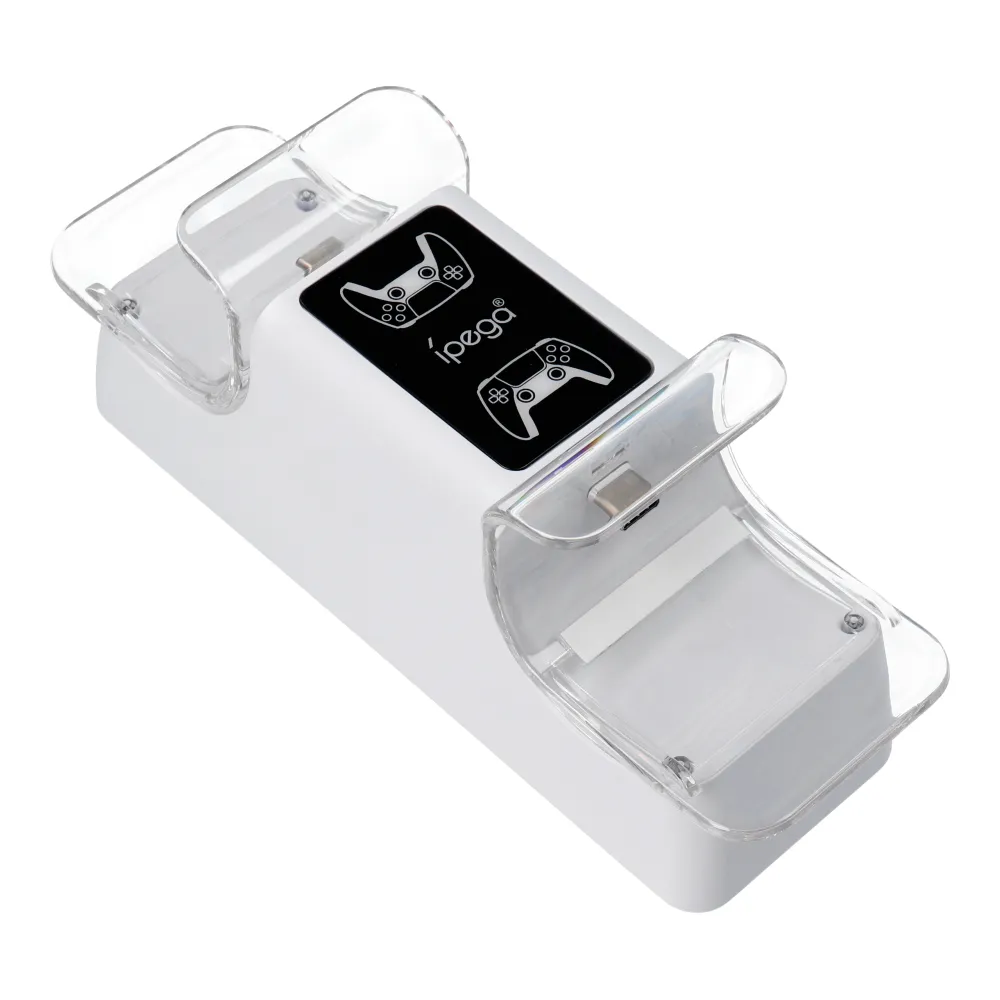 Controller charging station dual PS5 DualSense iPega P5003 white