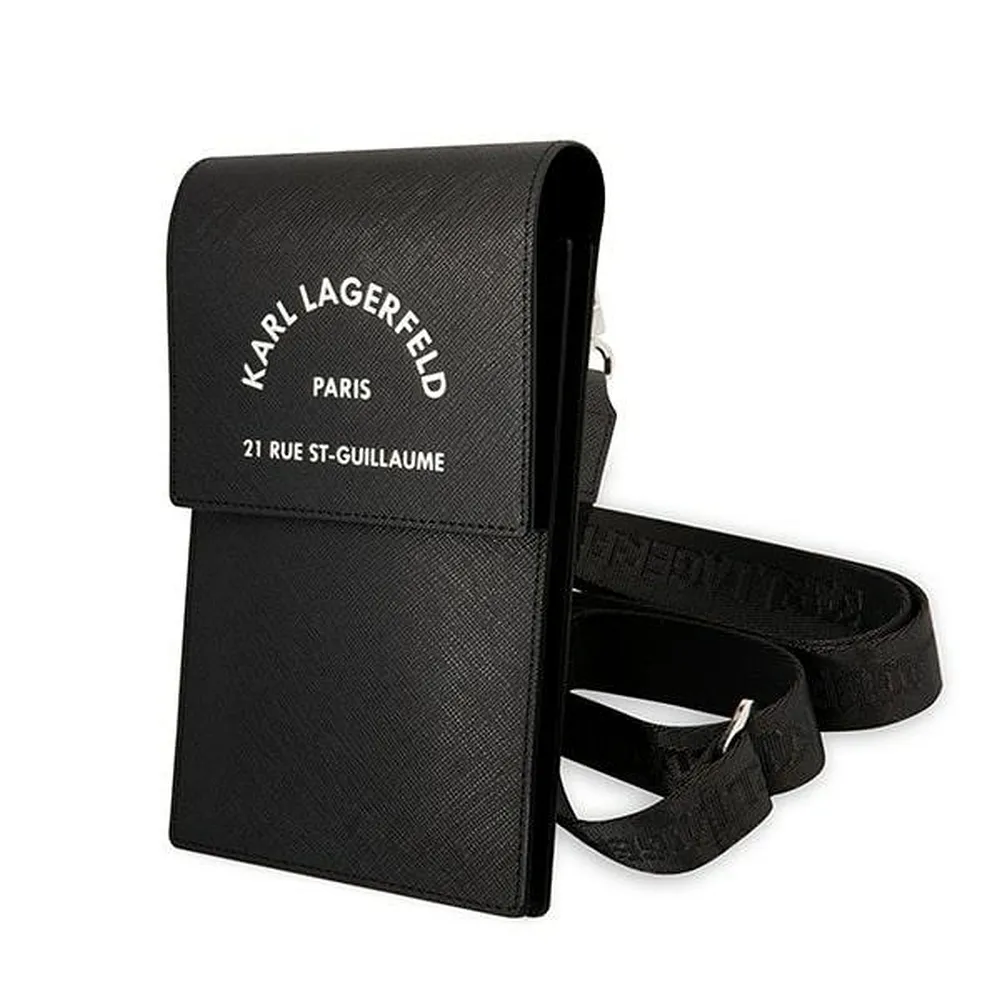 Karl Lagerfeld KLWBSARSGK Universal-Telefontasche (RSG-Prägung / schwarz)