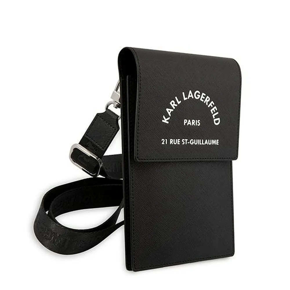 Karl Lagerfeld KLWBSARSGK Universal-Telefontasche (RSG-Prägung / schwarz)