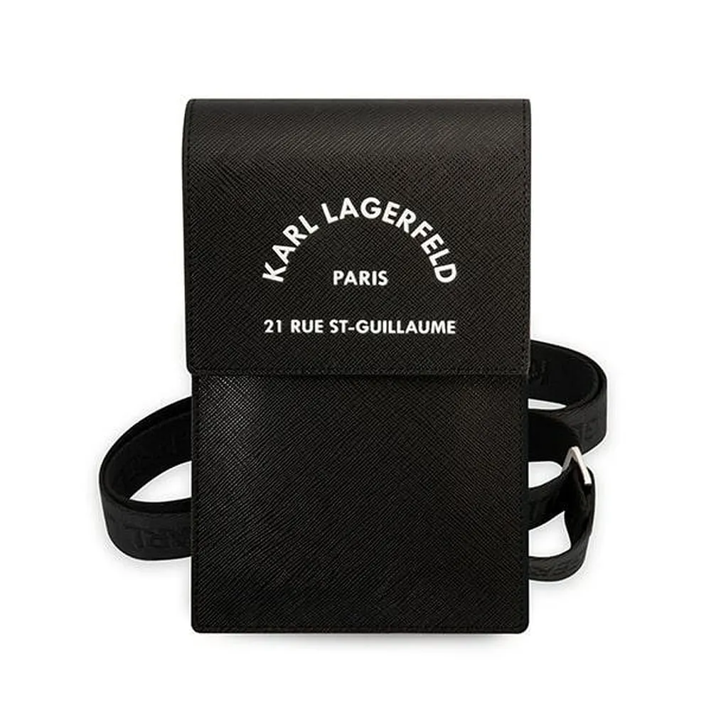 Karl Lagerfeld KLWBSARSGK Universal-Telefontasche (RSG-Prägung / schwarz)