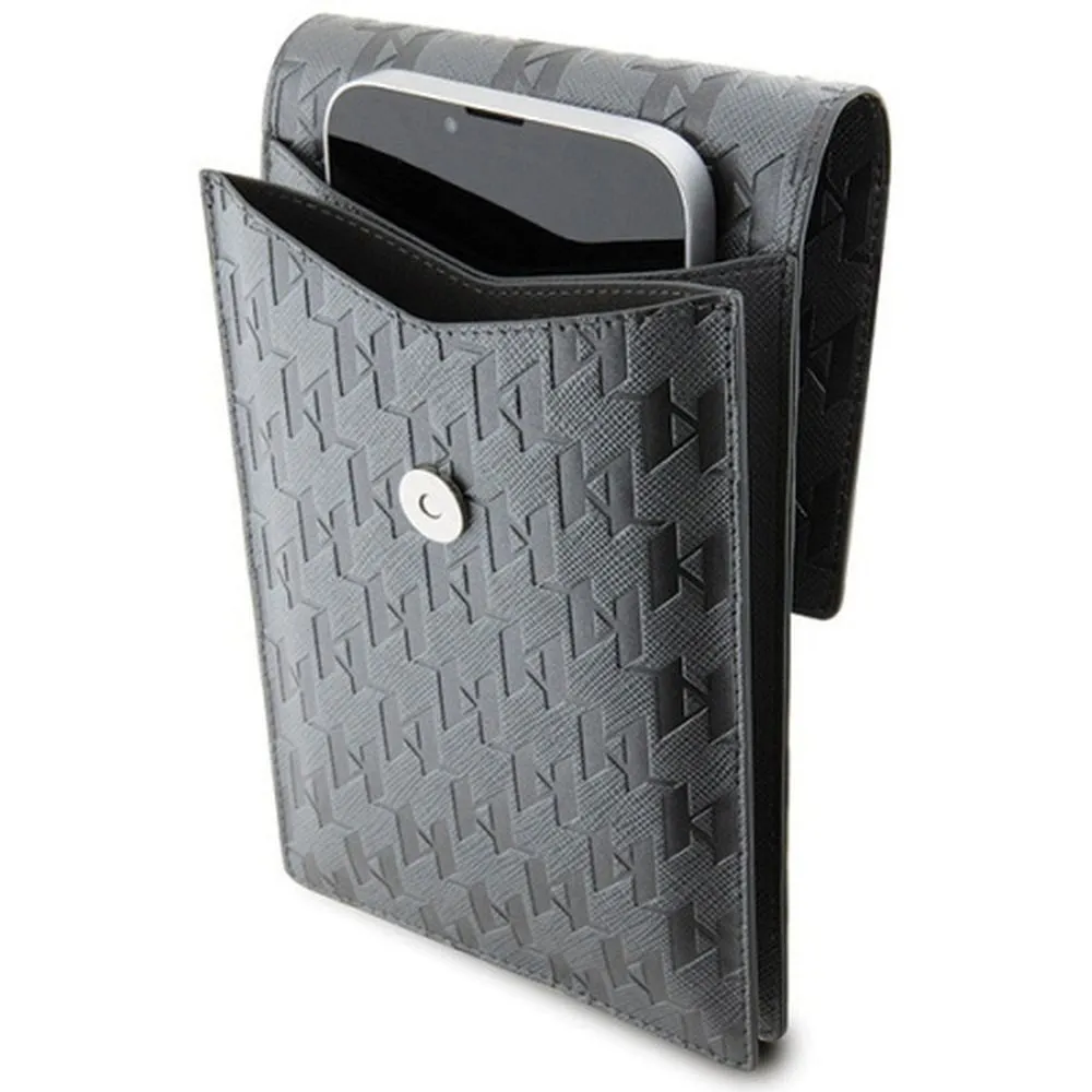 Karl Lagerfeld KLWBSAKHPKG (Saffiano Mono Ikonik / silber) universelle Handytasche