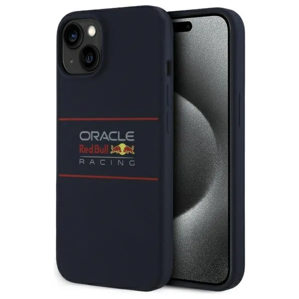 RED BULL case passend für IPHONE 16 Pro compatible passend für kompatibel mit MagSafe RBHMP16L24SIHSRV (Silicone Horizontal Centered Logo) navy