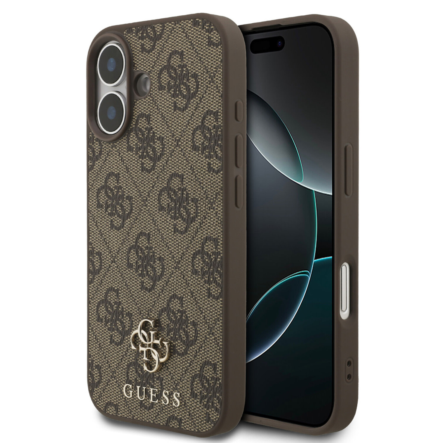 GUESS case passend für IPHONE 17 kompatibel mit MagSafe GUHMP17SP4SM4MW (PU 4G Small 4G and Classic) brown