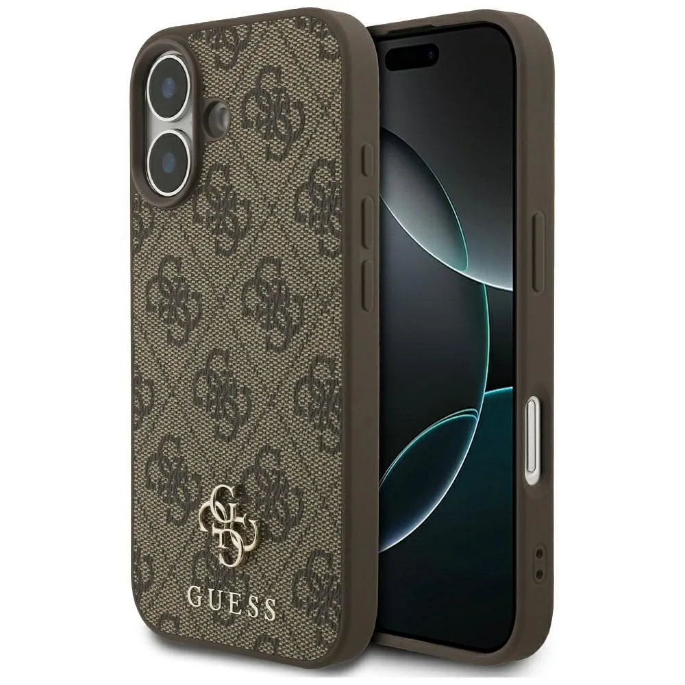 GUESS case passend für IPHONE 17 kompatibel mit MagSafe GUHMP17SP4SM4MW (PU 4G Small 4G and Classic) brown