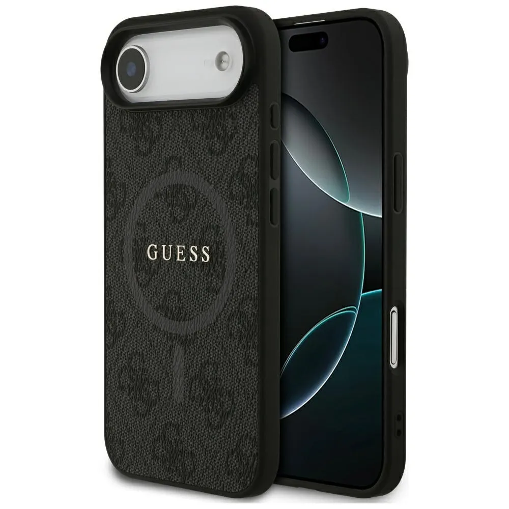GUESS case passend für IPHONE 17 Air kompatibel mit MagSafe GUHMP17MG4GFRK (PU 4G Ring Classic Logo) black