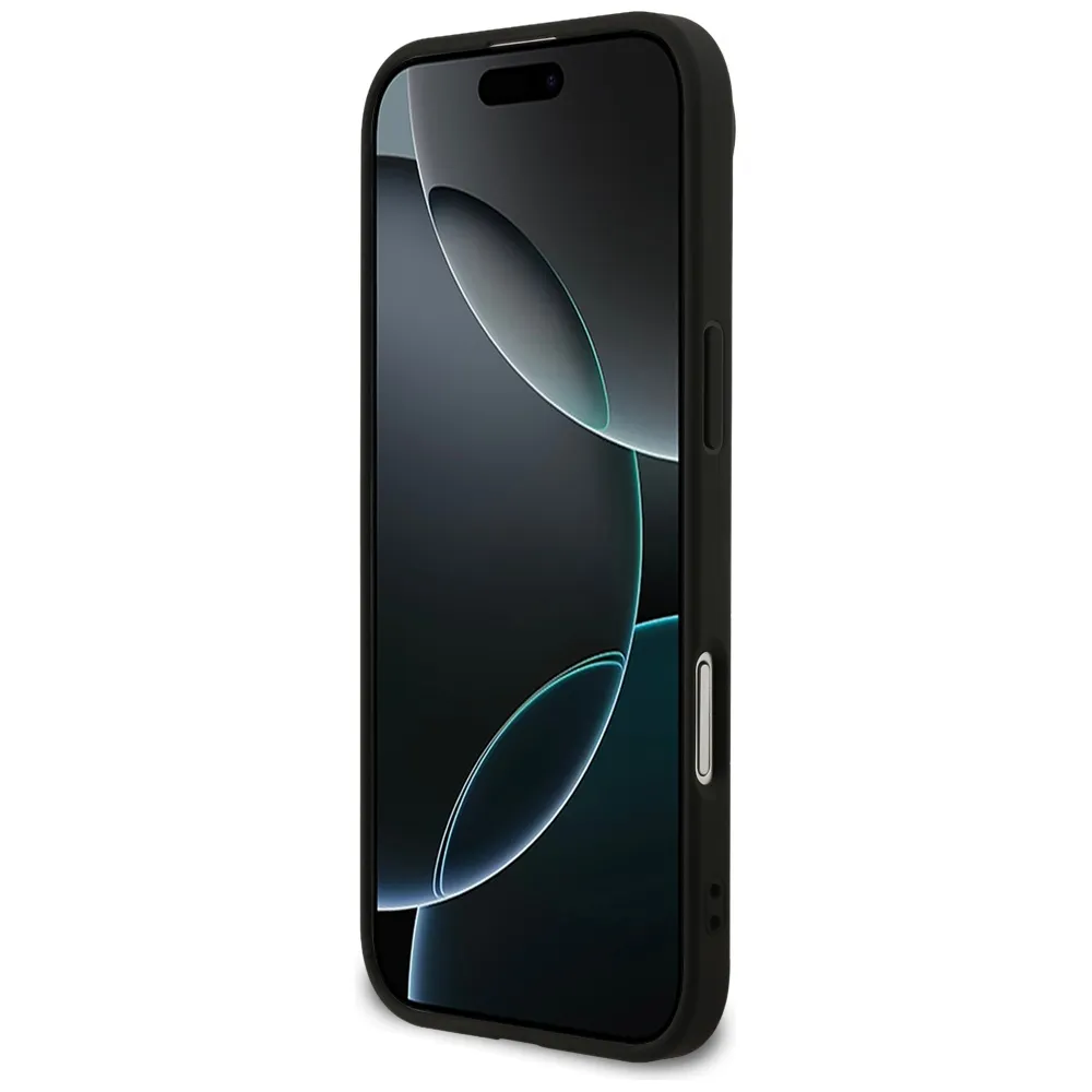 GUESS case passend für IPHONE 17 Air kompatibel mit MagSafe GUHMP17MG4GFRK (PU 4G Ring Classic Logo) black
