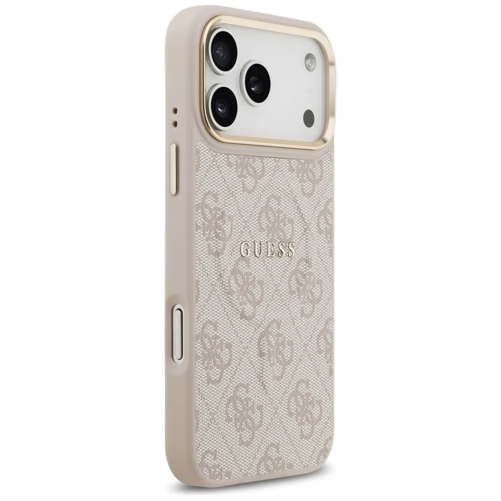 GUESS case passend für IPHONE 17 Pro Max kompatibel mit MagSafe GUHMP17XP4MSEGCP (PU 4G W/ Classic) pink