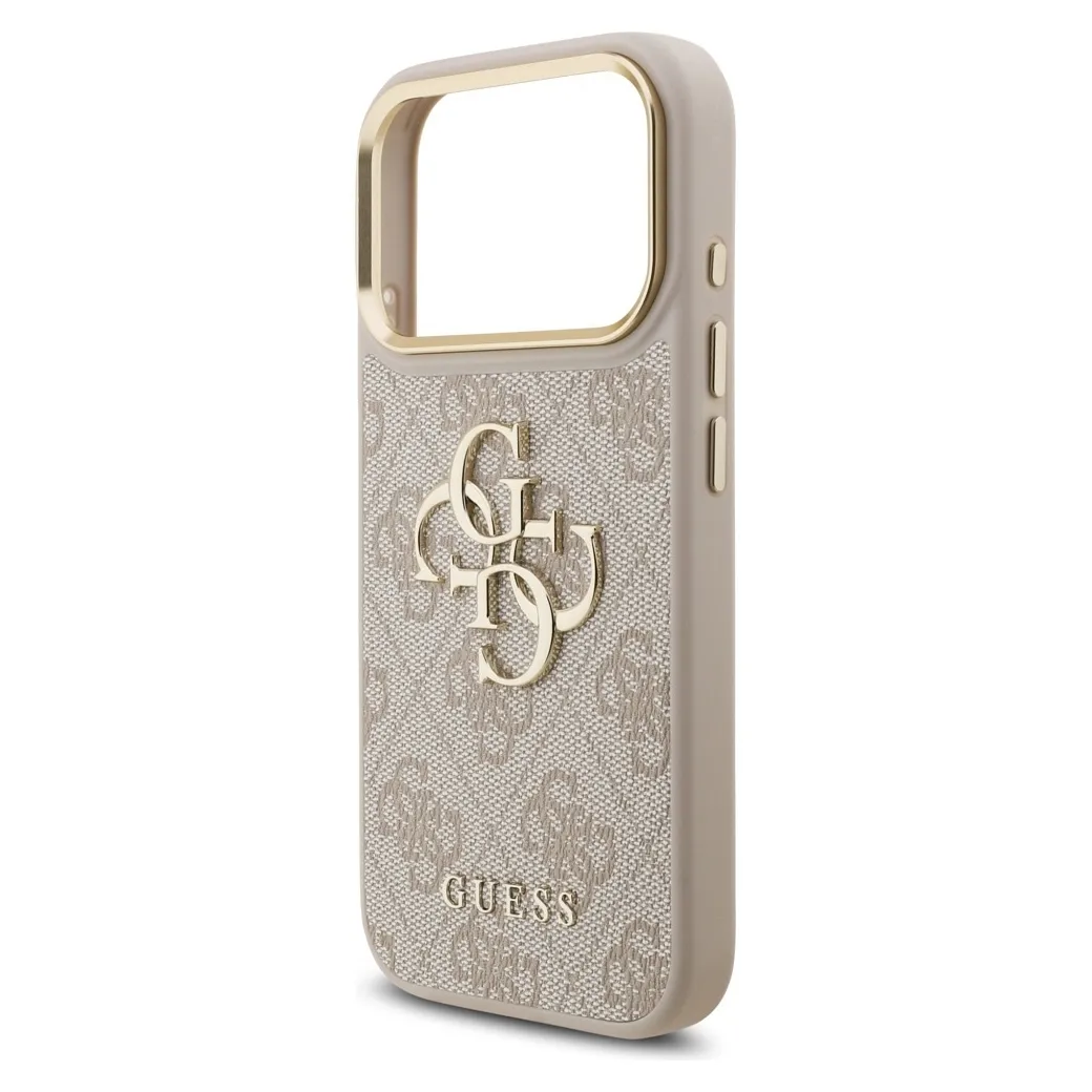 GUESS case passend für IPHONE 17 Pro GUHCP17L4GMGCPI (PU W/ Big 4G Classic Logo) gold pink
