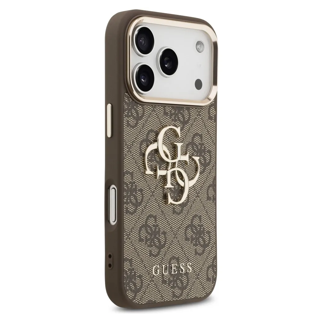 GUESS case passend für IPHONE 17 Pro GUHCP17L4GMGCBR (PU W/ Big 4G Classic Logo) gold brown