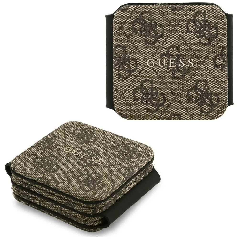 Wireless charger 3in1 kompatibel mit MagSafe 15W GUESS GUE005640 brown