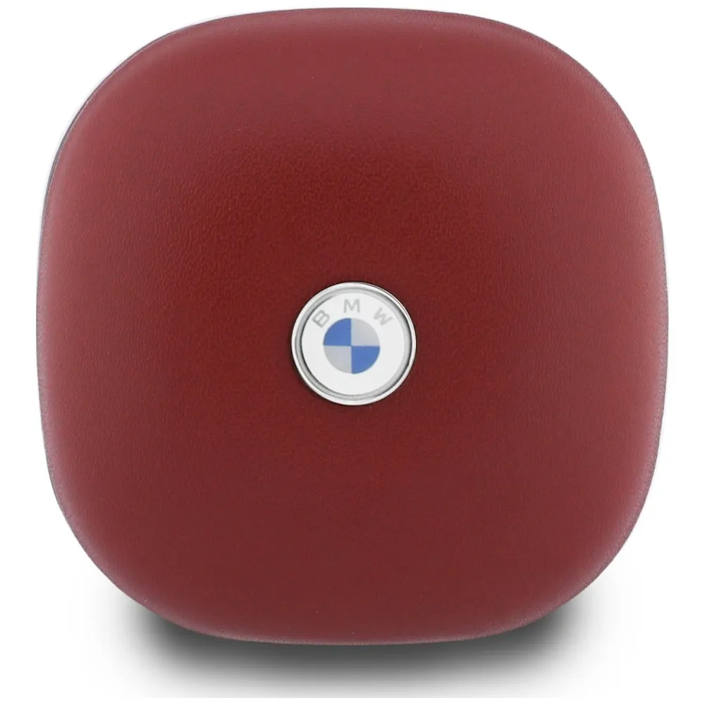 Wireless earphone ENC BMW TWS Leather Metal Logo BMW001139 red