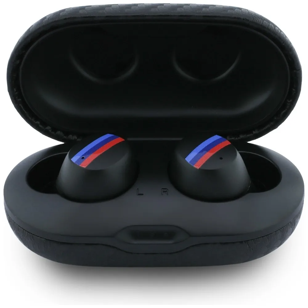 Wireless earphones ENC BMW TWS Carbon Metal Logo BMW001141 black