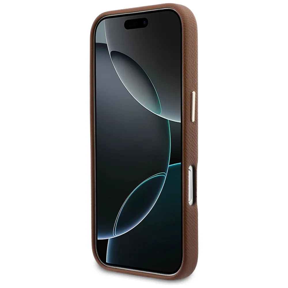 KARL LAGERFELD case passend für IPHONE 17 kompatibel mit MagSafe KLHMP17S5PGFKHGW (Karl Head Logo) brown