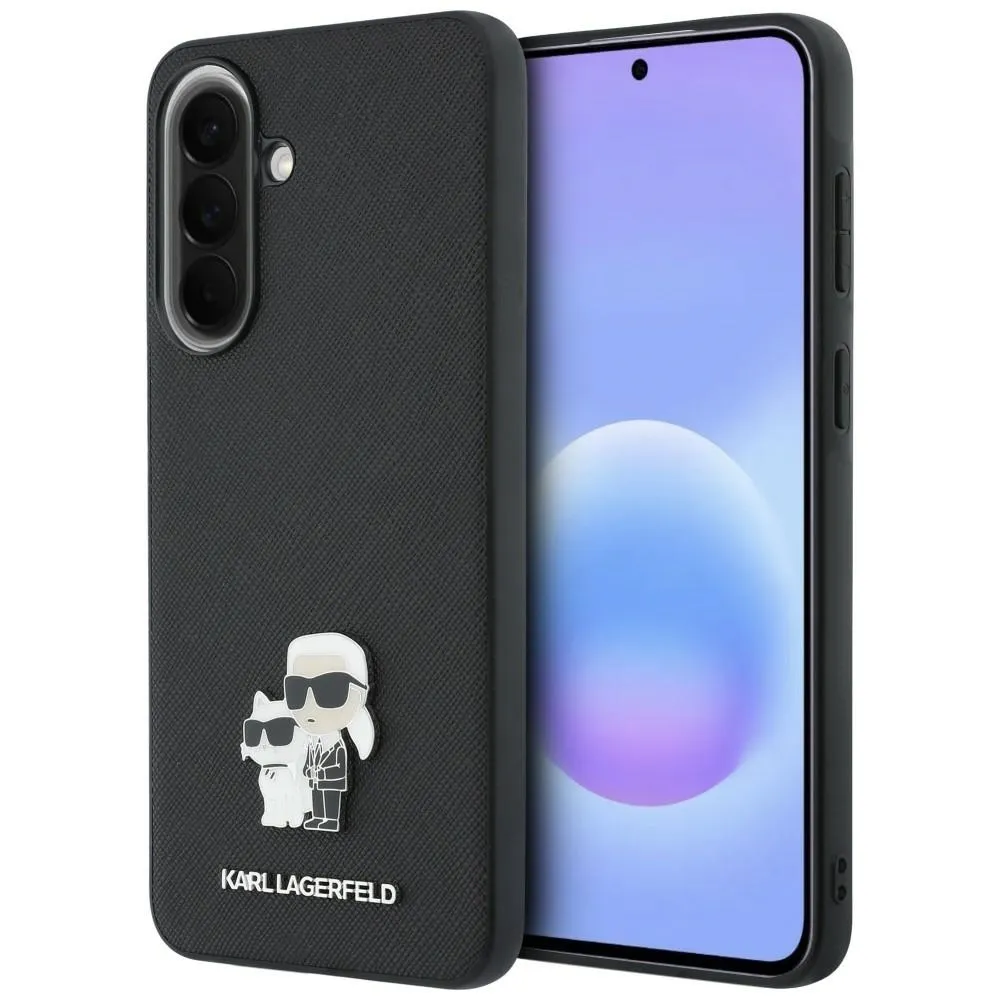 KARL LAGERFLED case passend für SAMSUNG A57 KLHCSA57PSAKCMPK (Saffiano W/ K&C Metal Logo) black