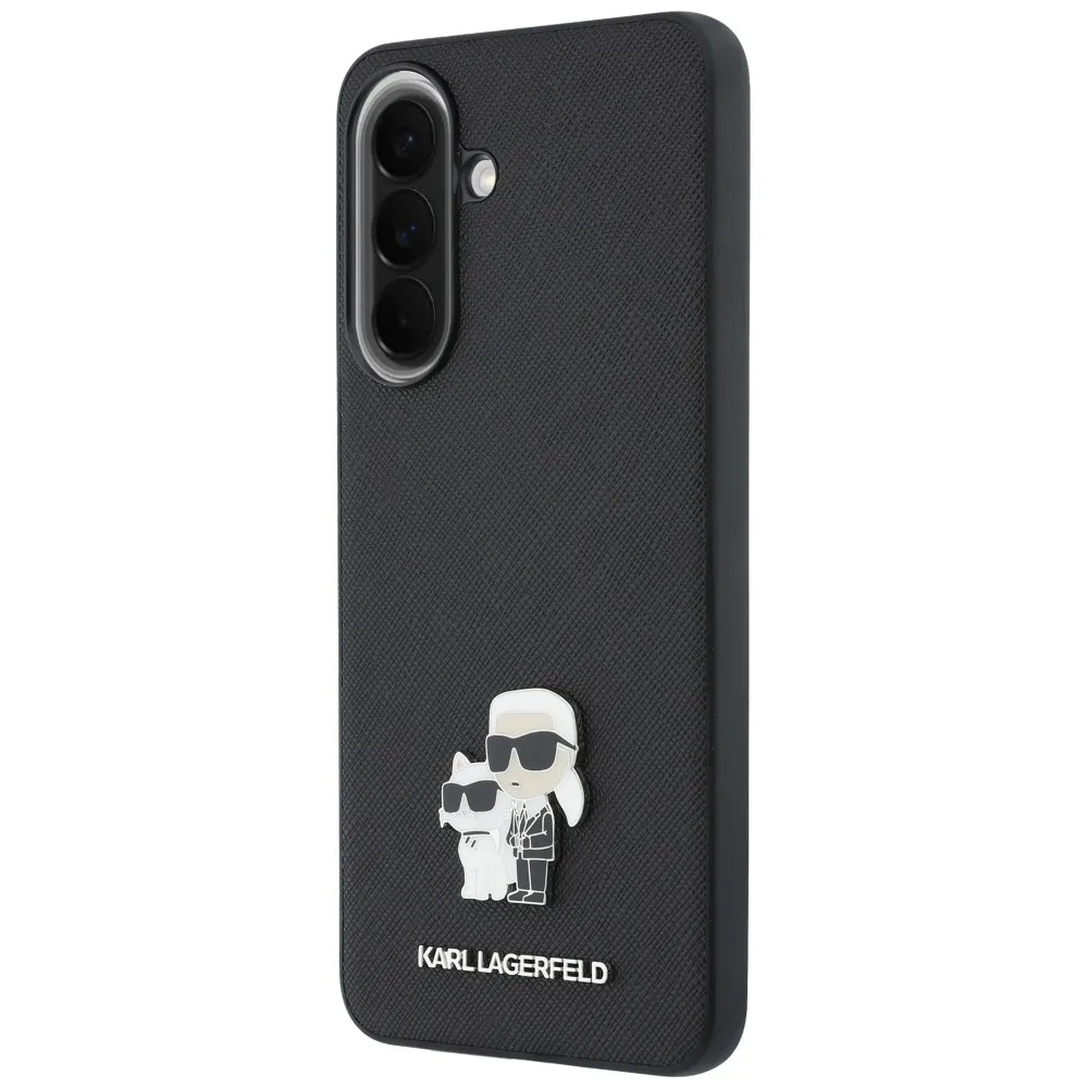 KARL LAGERFLED case passend für SAMSUNG A57 KLHCSA57PSAKCMPK (Saffiano W/ K&C Metal Logo) black