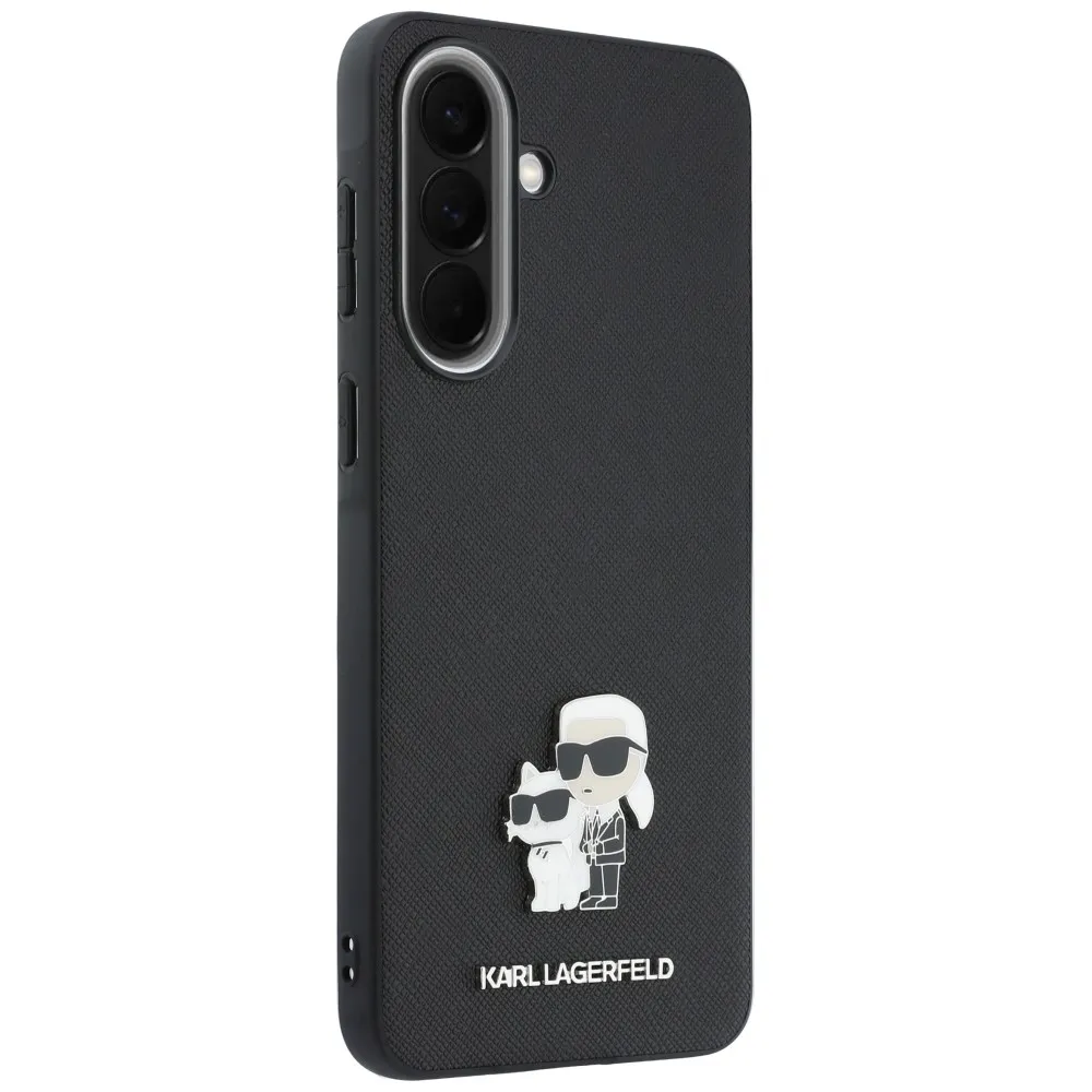 KARL LAGERFLED case passend für SAMSUNG A57 KLHCSA57PSAKCMPK (Saffiano W/ K&C Metal Logo) black