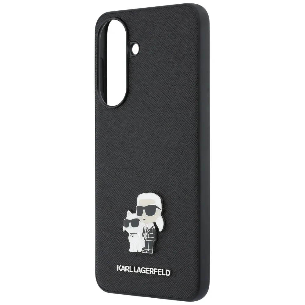 KARL LAGERFLED case passend für SAMSUNG A57 KLHCSA57PSAKCMPK (Saffiano W/ K&C Metal Logo) black