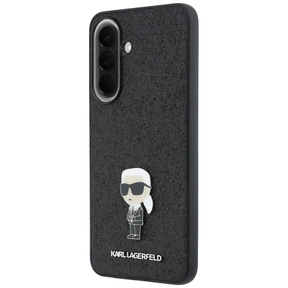 KARL LAGERFLED case passend für SAMSUNG A57 KLHCSA57GKNPSK (Fixed Glitter Ikonik Logo Metal Pin) black