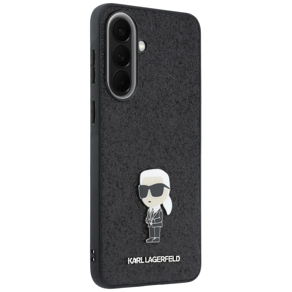 KARL LAGERFLED case passend für SAMSUNG A57 KLHCSA57GKNPSK (Fixed Glitter Ikonik Logo Metal Pin) black