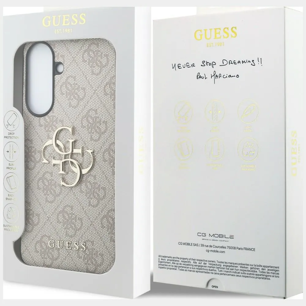 GUESS case passend für SAMSUNG Galaxy A57 GUHCSA574GMGPI (4G PU Big Logo) pink