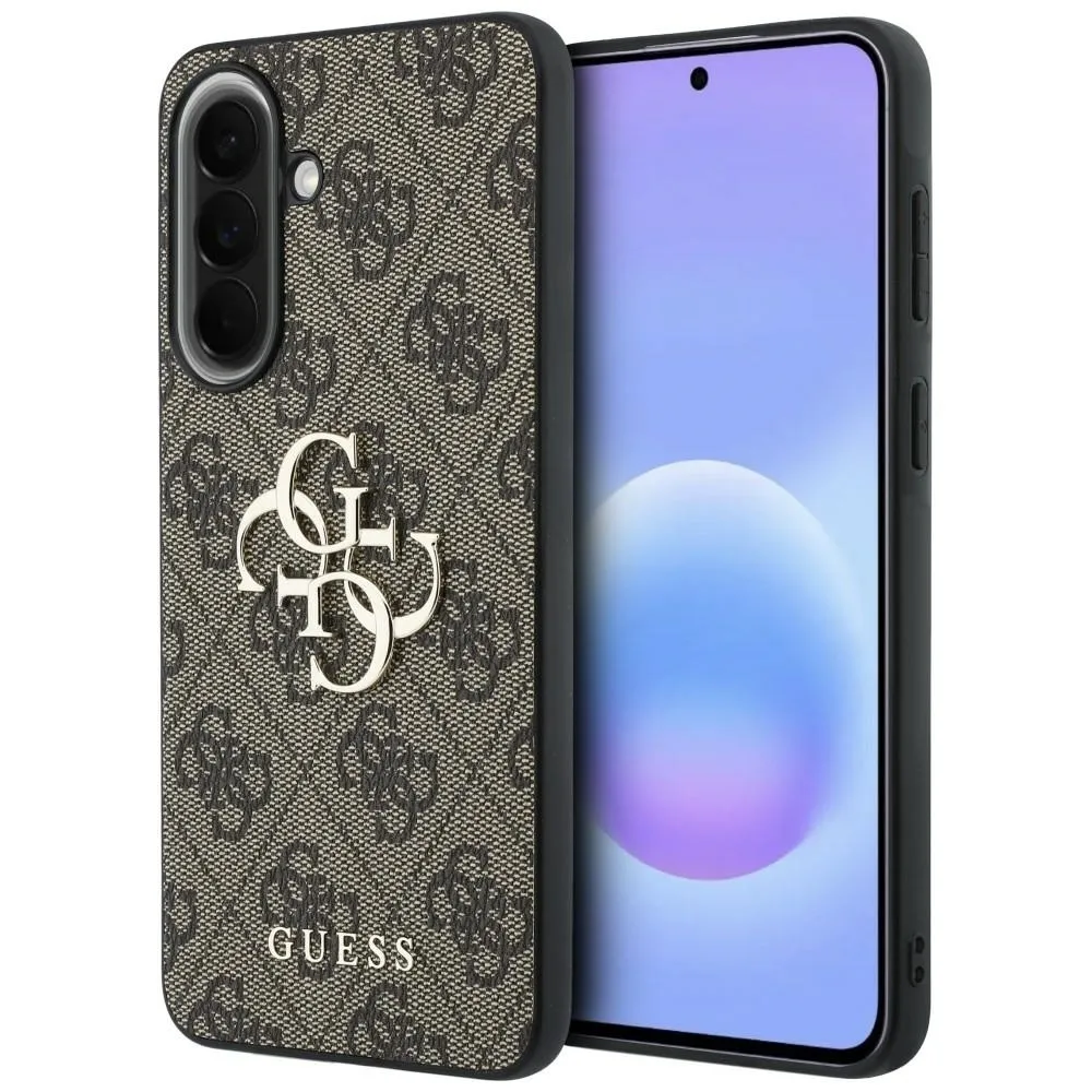 GUESS case passend für SAMSUNG Galaxy A57 GUHCSA574GMGBR (4G Big Metal Logo) brown