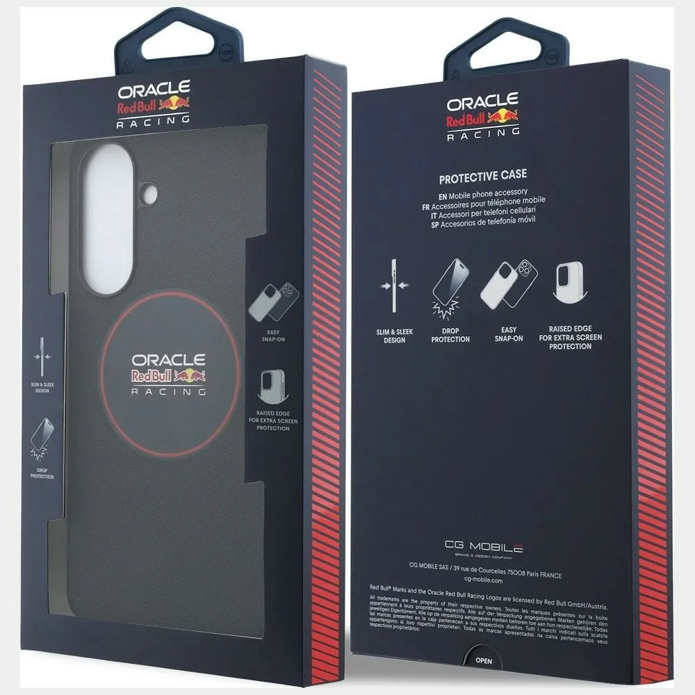 RED BULL case passend für SAMSUNG A37 RBHCA3724PUILVR (Meshed PU Red Ring & Metal Buttons) navy